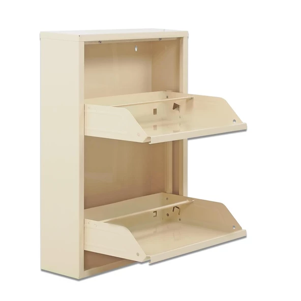 iki Raflı Metal Ayakkabılık | 2 li Metal Ayakkabı Dolabı - 5