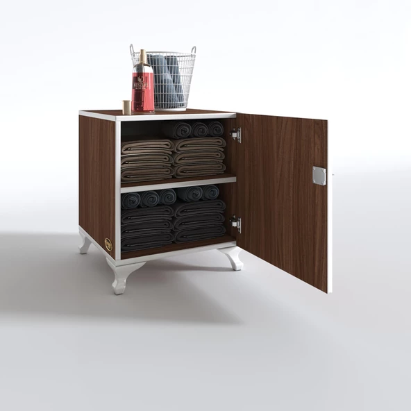 Kenzlife kilitli dolap rana39 cvz 47*39*39 banyo dolabı hazır mutfak ofis kiler kitaplık evrak ayaklı - 2