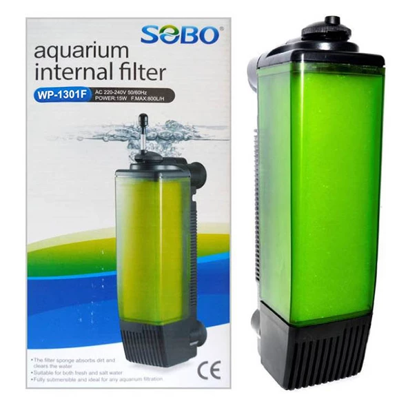 Sobo WP-1301F Akvaryum İç Filtresi 600 L/S 10 W