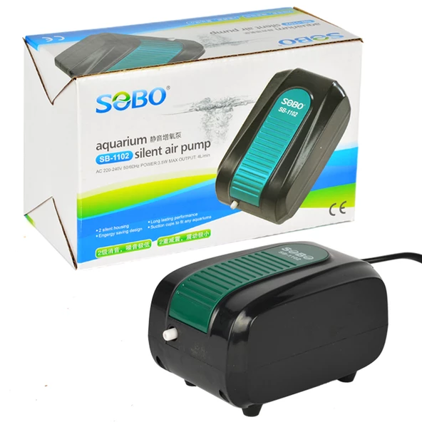 Sobo SB-1102 Tek Çıkışlı Sessiz Hava Motoru 4 L/Dak. 3,5 W