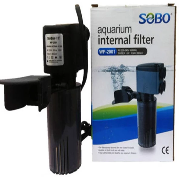 Sobo WP-2001 Akvaryum İç Filtresi 880 L/S 15 W