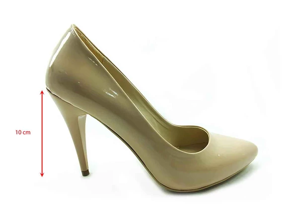 Çarıkçım Stiletto Kadın Ayakkabı Ten-Rugan 61 700 - 5