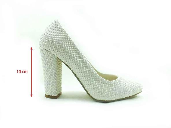 Çarıkçım Topuklu Bayan Ayakkabı Sedef-Boncuk 61 800 - 2