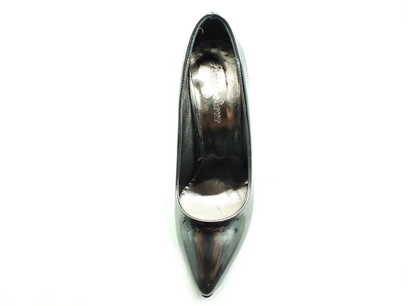 Çarıkçım Stiletto Kadın Ayakkabı Platin-Ayna 61 700 - 4