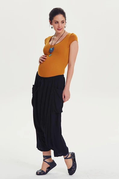 Hamile Kapri Şalvar Pantolon - 2