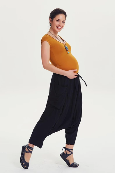 Hamile Kapri Şalvar Pantolon - 3