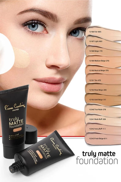 Pierre Cardin Truly Matte Fondöten - Fair - 7