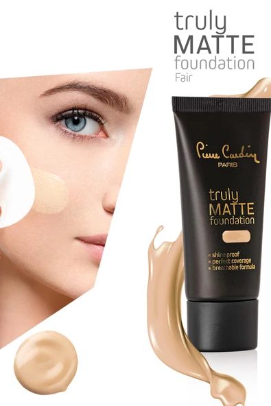 Pierre Cardin Truly Matte Fondöten - Fair - 5