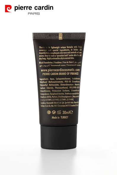 Pierre Cardin Truly Matte Fondöten - Light - 9