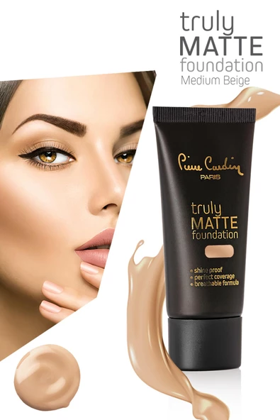 Pierre Cardin Truly Matte Fondöten - Medium Beıge - 4