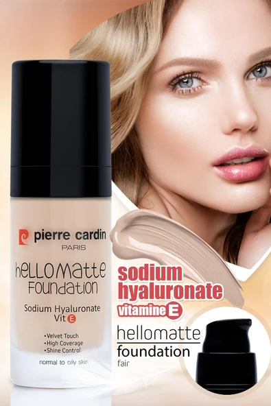 Pierre Cardin HelloMatte Foundation - Fair - 30 ML - 4
