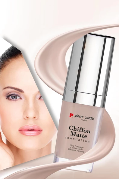 Pierre Cardin Chiffon Touch Mat Görünüm Veren Fondöten - Beige - 5