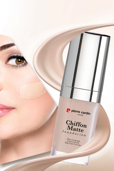 Pierre Cardin Chiffon Touch Mat Görünüm Veren Fondöten - Fair - 6