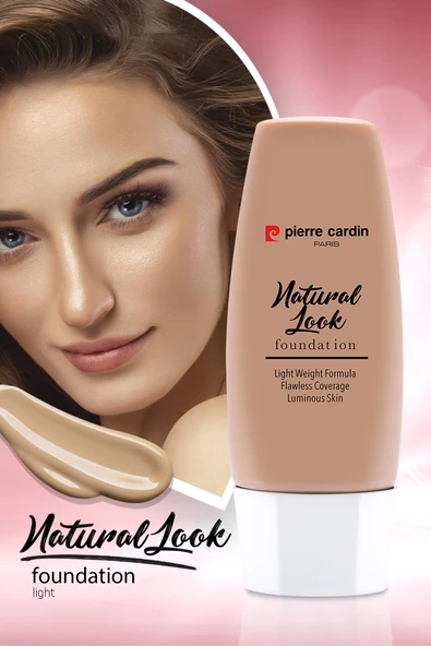 Pierre Cardin Natural Look Doğal Görünüm Veren Fondöten - Light - 8