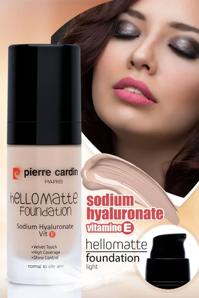 Pierre Cardin HelloMatte Foundation - Light - 30 ML - 3