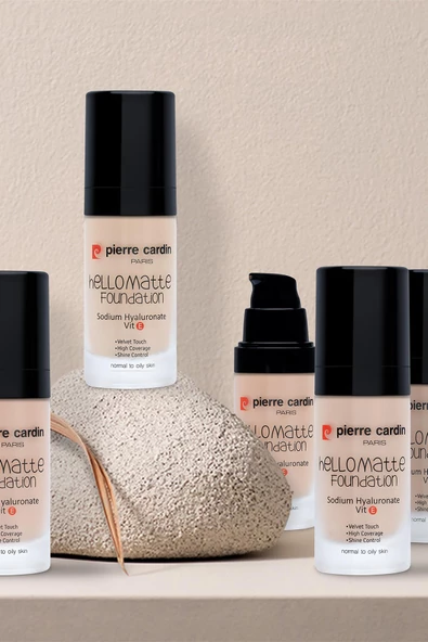 Pierre Cardin HelloMatte Foundation - Medium Beige - 30 ML - 3