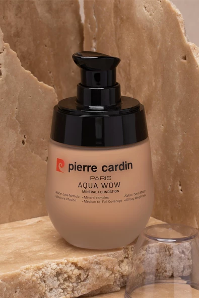 Pierre Cardin Aqua Wow Mineralli Su Bazlı Fondöten Light Skin With Neutral - 3