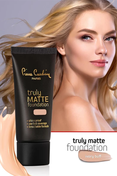 Pierre Cardin Truly Matte Foundation -  Ivory Buff - 2