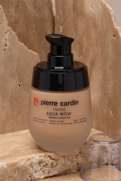 Pierre Cardin Aqua Wow Mineralli Su Bazlı Fondöten Tan Skin with Beige Warm - 2