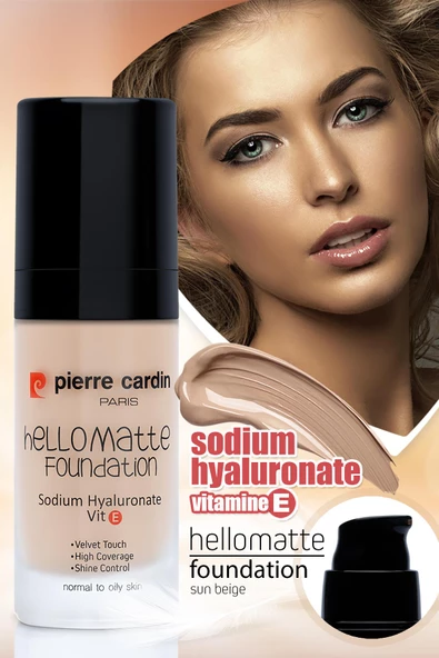Pierre Cardin HelloMatte Foundation - Sun Beige - 30 ML - 7