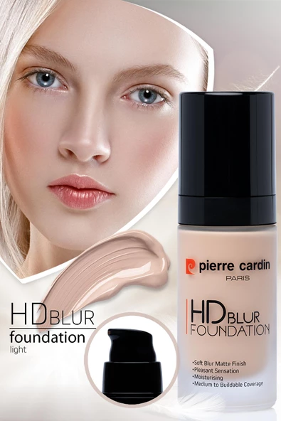 Pierre Cardin Hd Blur Pürüzsüz Görünüm Veren Mat Fondöten Light - 30ML - 6