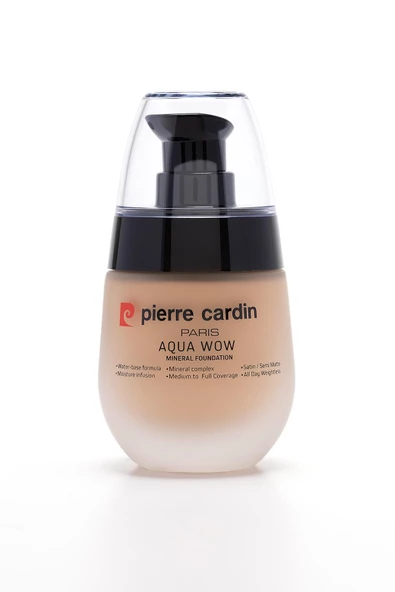 Pierre Cardin Aqua Wow Mineralli Su Bazlı Fondöten Ivory Skin with Warm Yellow - 6