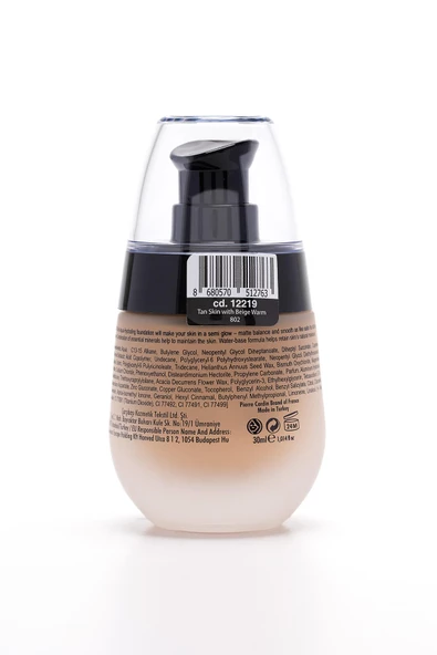 Pierre Cardin Aqua Wow Mineralli Su Bazlı Fondöten Tan Skin with Beige Warm - 8
