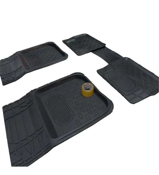 Fiat Egea HB 2015-2017 Uyumlu Ekstra Havuzlu Oto Paspas Takımı - Resim 2