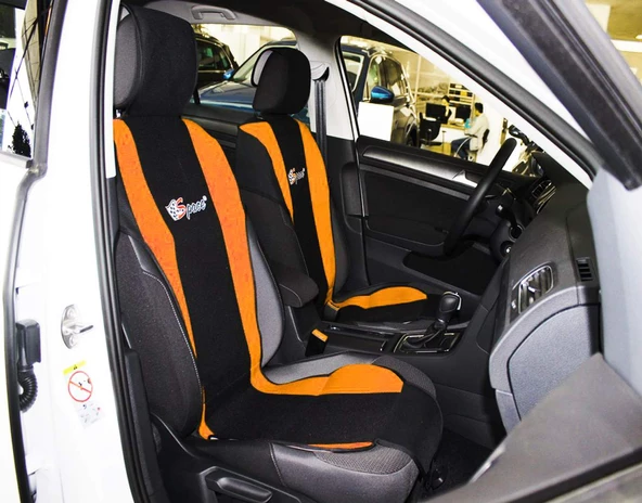 Oto Koltuk Minderi Terletmez Turuncu Renk - Fileli Kumaş Kalın Malzeme A+Kalite