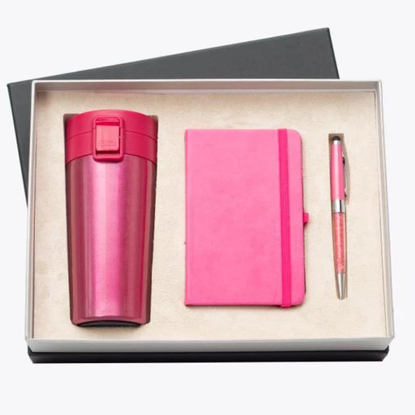 Özel Kutusunda Premium Termos Defter Kalem Set - 4