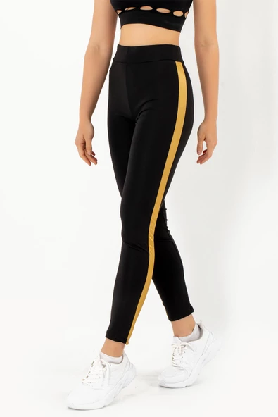 DoReMi Active Sportive Kalın Çizgili Tayt-878 - 6