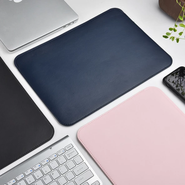 Deri El Çantası Laptop Çantası Bilgisayar Kılıfı Macbook Çantası Air Pro 15 inç Kese Kılıf Wiwu - 9