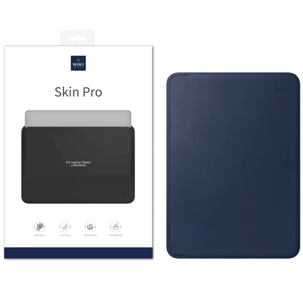 Deri El Çantası Laptop Çantası Bilgisayar Kılıfı Macbook Çantası Air Pro 15 inç Kese Kılıf Wiwu - 11