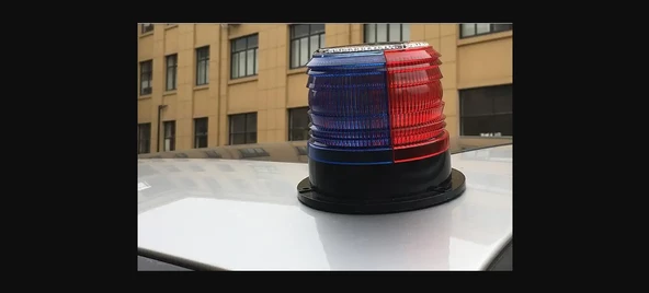 Mıknatıslı Çakar Tepe Lambası Kırmızı-Mavi Ultra Mıknatıs Çekim Gücü