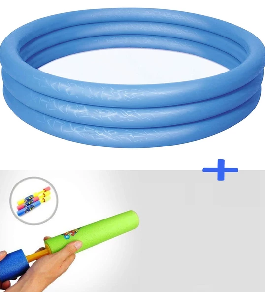 Su Pompalı-Bestway 51025, 3 Boğum Şişme Çocuk Havuzu, 122x25cm - 3