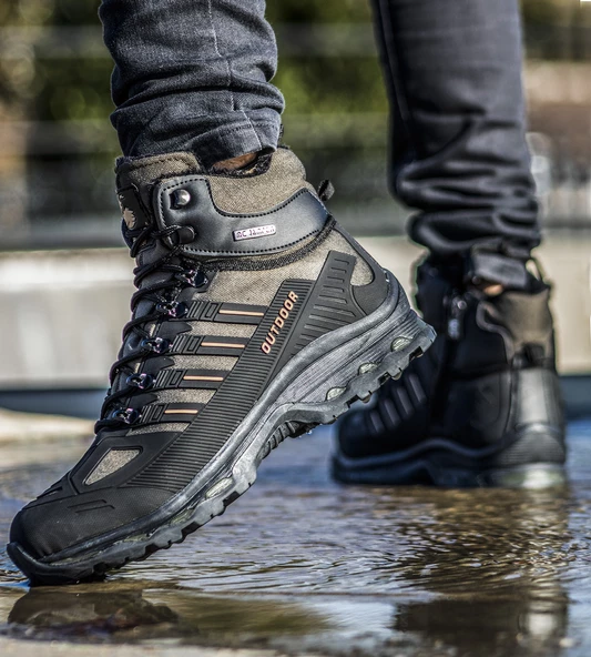 Ayakkabix 1823 Su ve Soğuka Dayanıklı Fermuarlı Erkek Bot - 4