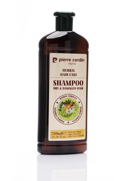 Pierre Cardin Herbal Shampoo For Dry & Damaged Hair 750 ML Bitkisel Şampuan ( Kuru ve Yıpranmış Saçlar) - 4