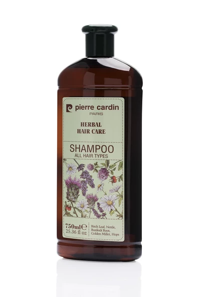 Pierre Cardin Herbal Shampoo For All Hair Types 750 ML Bitkisel Şampuan (Tüm Saç Tipleri) - 2