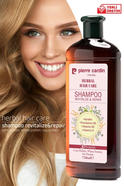 Pierre Cardin Herbal Onarıcı ve Canlandırıcı Etkili Bitkisel Şampuan 750 ML - 2