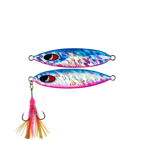 Noeby 1005n 90mm 80g Nj077 Pink Blue Slow Jig ürün görseli 1
