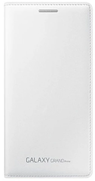 Samsung Galaxy Grand Prime Flip Wallet Kılıf, Beyaz EF-WG530BWSEGWW