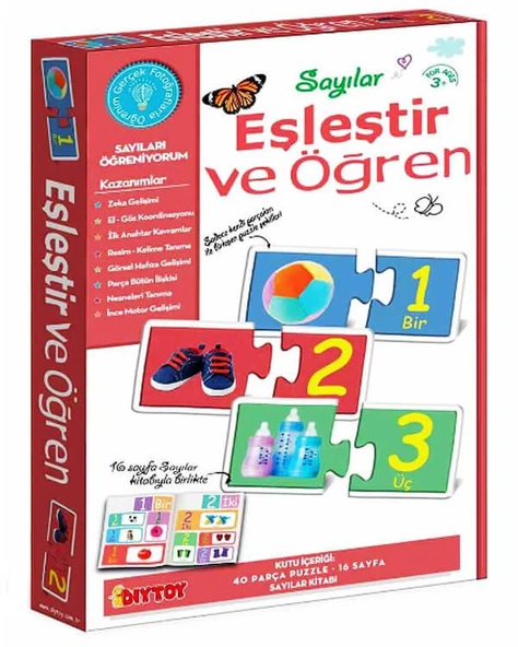 Sayılar Eşleştir ve Öğren Diytoy