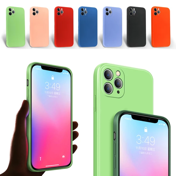 iPhone 11 Pro Max Kılıf Kamera Korumalı Lansman Silikon Kapak