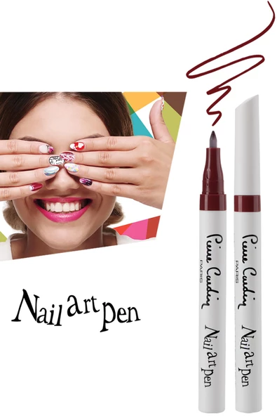 Pierre Cardin Nail Art Pen Tırnak Kalemi - Marsala - 2