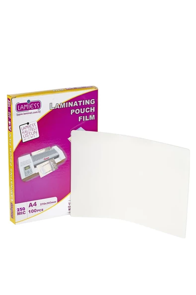 Lamiess  A-4 250 Mıc.Mat Polyester Laminasyon Filmi 100'Lü