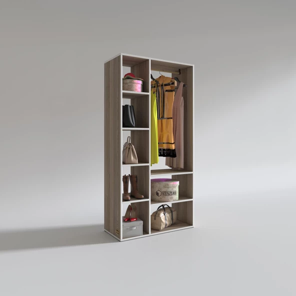 Kenzlife giysi dolabı hüsamettin 180*090*40 crd gardırop - Resim 2