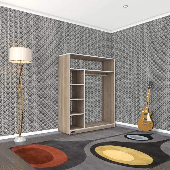 Kenzlife giysi dolabı necmettin 150*120*40 crd gardırop - Resim 3