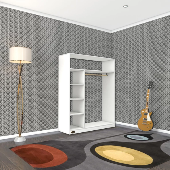 Kenzlife giysi dolabı necmettin 150*120*40 byz gardırop - 3