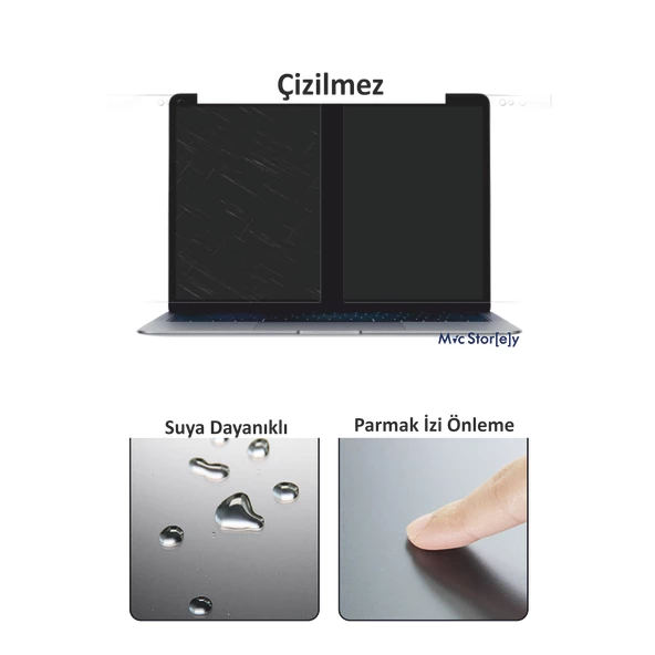 Mat Ekran Koruyucu Macbook Air Pro 13 inç Parlamaz A1708 A1706 A1989 A2159 A1932 ile Uyumlu - 4