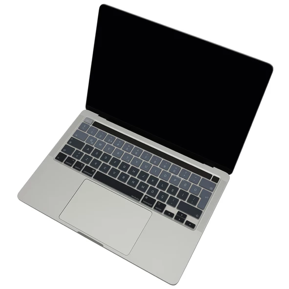 Macbook Pro 13inç M1-M2 Klavye Koruyucu Ombre Türkçe Q (Touchbarlı) A2338 A2289 A2251 A2141 ile Uyumlu - 12